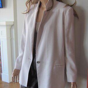 ba&sh STELLA TWILL  BLAZER BOXY RELAXED IN ECRU SIZE 1